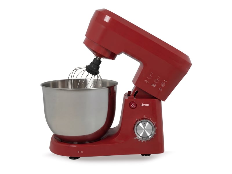  Livoo - robot pâtissier 5l 1500w rouge  dop263r - DOP263R - Conforama B
