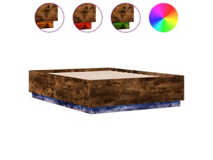 Lit 2 places 120x190cm coloris marron