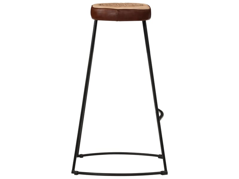  Lot de 2 tabouret de bar, chaise de bar marron foncé 44x37,5x78 cm  - Conforama D