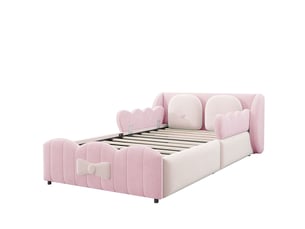 Lit coffre 90x200 cm    coloris rose