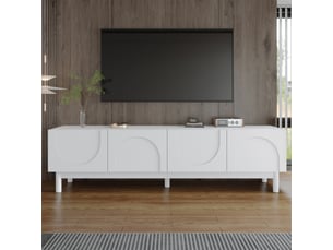 Meuble tv coloris blanc 169 cm <strong></strong> <strong></strong>