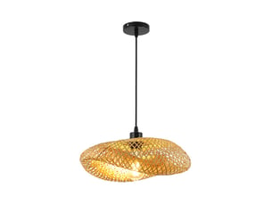 Suspension rotin 40cm tissage plafonnier e27 créativité éclairage de plafond pour salle à manger salon restaurant