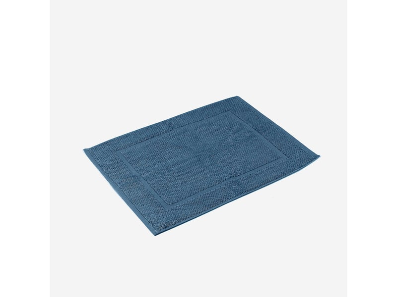  Tapis de bain antidérapant en coton 50x70 victor - bleu  - Conforama A