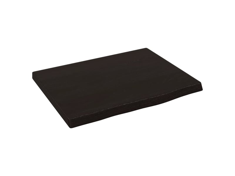  Comptoir de salle de bain, plan de travail marron foncé 40x30x2 cm bois traité cf65842  - Conforama A
