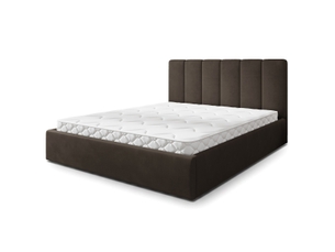 Lit coffre 180x200 cm MASSENO coloris marron