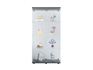 Vitrine coloris noir  BURSDANY  - 80 cmx164 cm