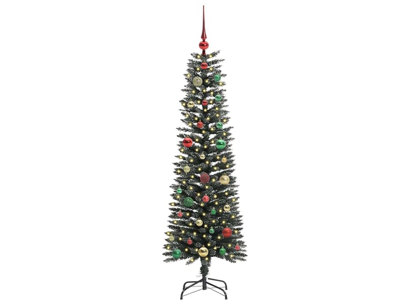 Sapin de noël artificiel, arbre de noël vert 150 cm pvc, plastique et acier shl2780 - Conforama C