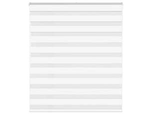 Store zèbre, store de fenêtre blanc 135x150 cm largeur du tissu 130,9cm polyester cf48368
