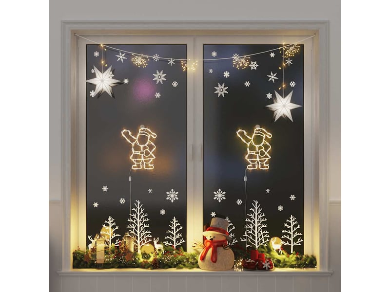  Lumières de noël silhouette du père noël 2 pcs 35 led  - Conforama B