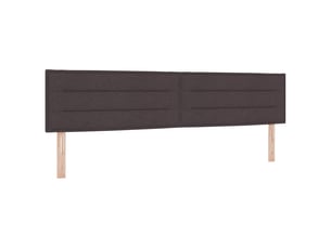 Tete de lit A fixer sur le cadre de lit largeur 200 cm marron