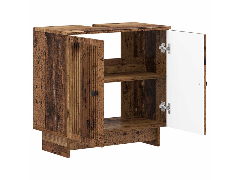  Meuble sous lavabo de salle de bain ede bois ancien cf64869  - Conforama C