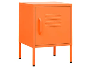 Table de chevet - cabinet de chevet - table de nuit rose 35x35x51 cm acier