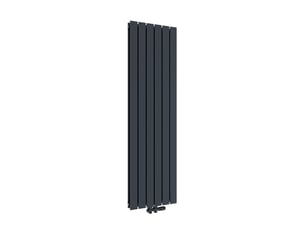 Emke radiateur eau chaude en acier anthracite à tubes plats 160 x 46 cm 1449w double épaisseur