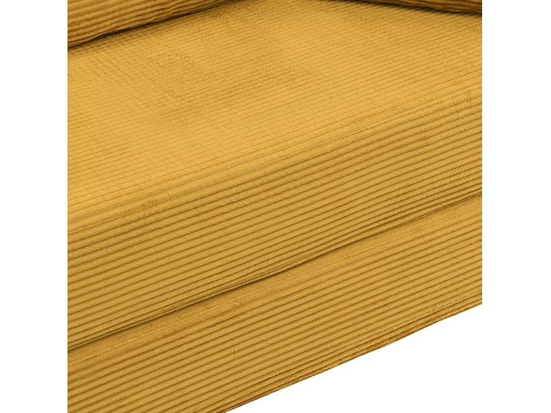  Canapé-lit pliable 173x176 cm jaune, 3 coussins inclus  - Conforama E