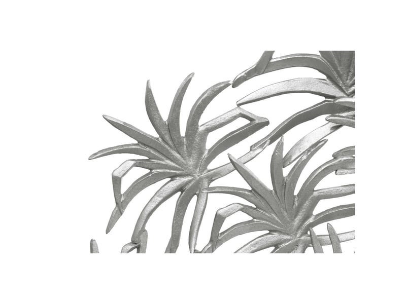  Déco murale feuillage en métal domizil 70cm argent  - Conforama B