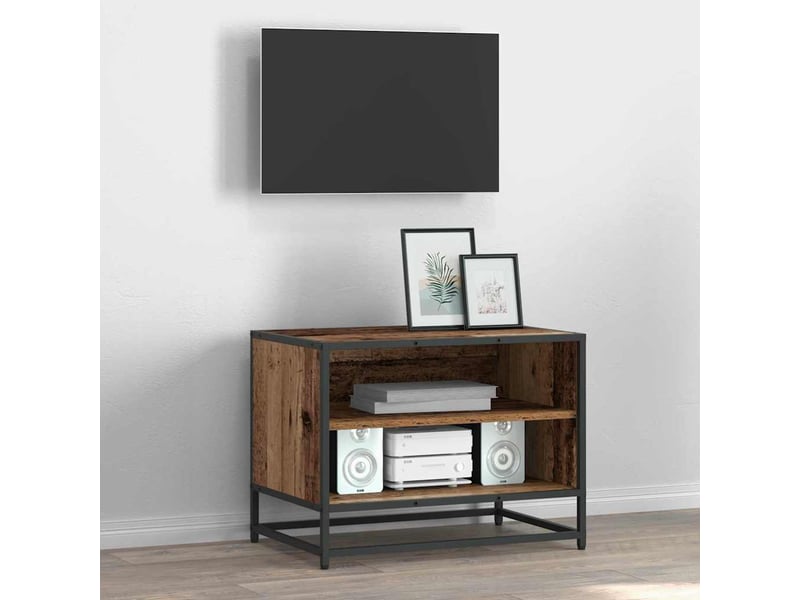  Meuble tv moderne, banc tv 61x40x46 cm bois ancien bois d'ingénierie  - Conforama D