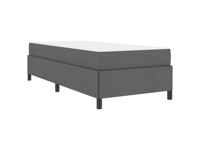 Lit simple- lit adulte - lit à ressorts gris foncé 100 x 200 cm tissu - Conforama C