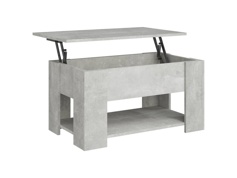 Table basse avec plateau relevable design moderne 79 x 49 x 41 cm bois ...