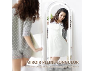 Miroir à poser coloris coloris assortis <strong></strong> <strong></strong> - 40 cm x 5 cm
