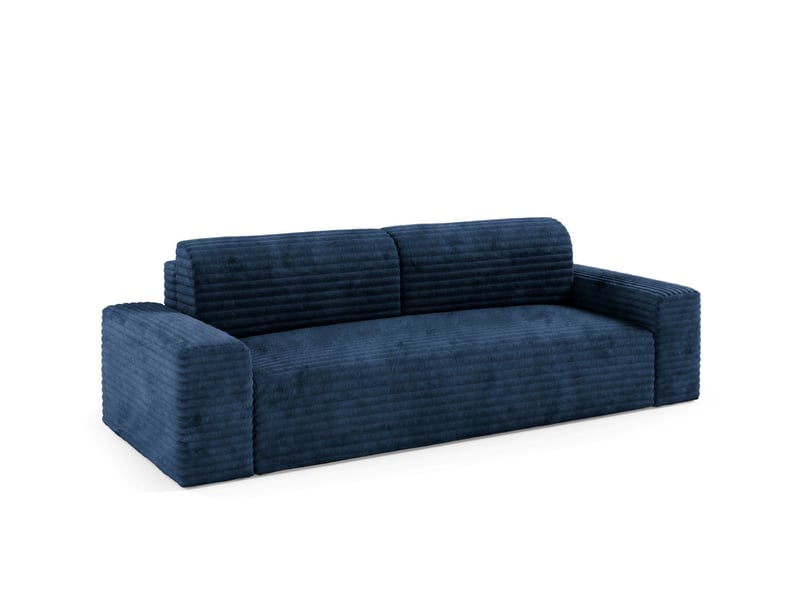 Canapé coco avec fonction de couchage couleur : tilia bleu fonce - Conforama C