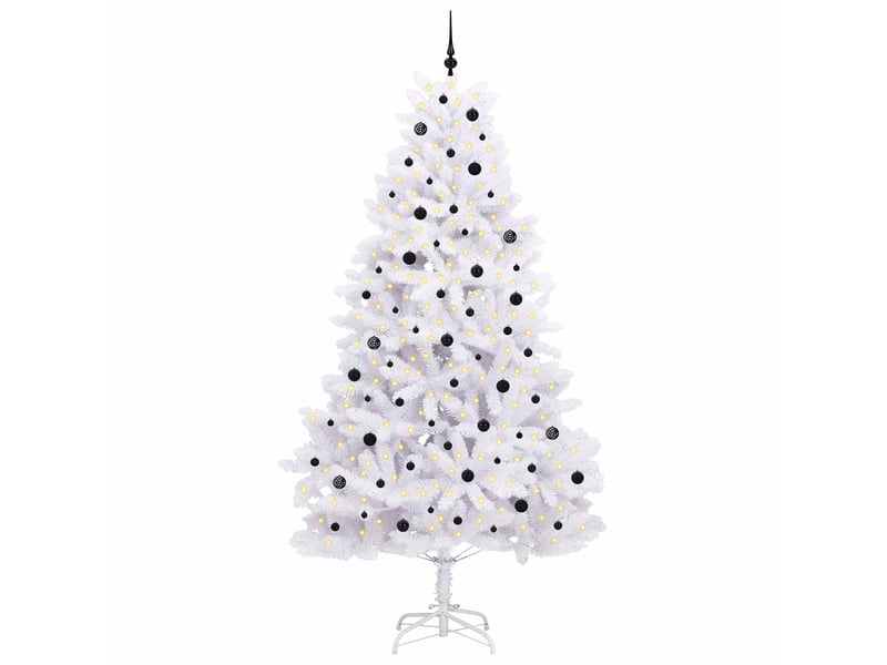  Sapin de noël artificiel, arbre de noël à branches articulées blanc 270 cm shl9772  - Conforama C