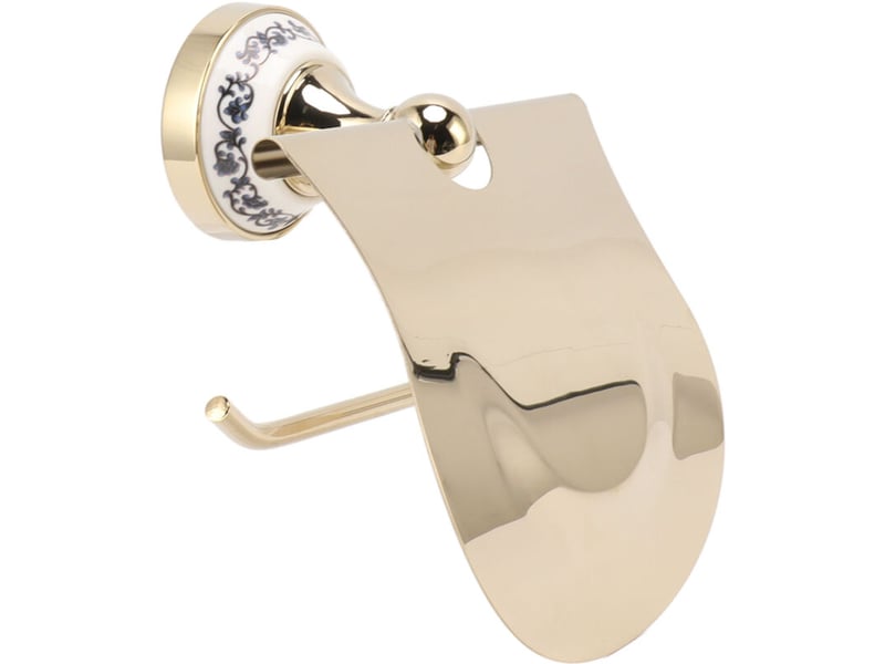  Porte-papier toilette doré vintage, en acier inoxydable fin, pour salle de bain et cuisine  - Conforama A