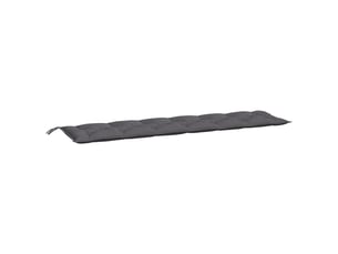Coussin de banc de jardin, coussin d'assise anthracite 200x50x7 cm tissu oxford cf52643