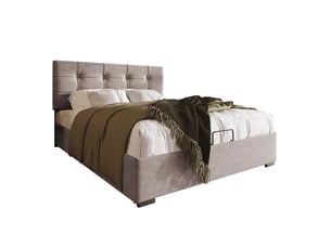 Lit avec rangement 90x200 cm TCQPZ coloris gris