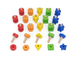 Jeu de vis et écrous viga 44694 - 40 pièces sensorielles