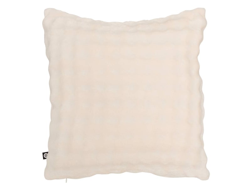  Coussin zephy carré 40x40cm effet fausse fourrure ivoire ZEPHY - Conforama A