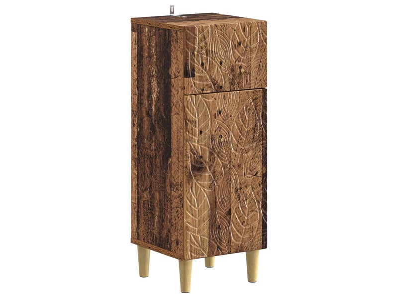 Ensemble de meuble de salle de bain 3 pièces delft bois ancien cf63376 - Conforama C