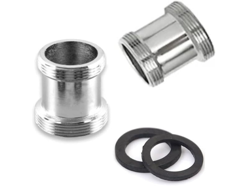  Lot de 2 adaptateurs de robinet en laiton, filetage mâle npt 22 mm, aérateur (m22 – m22)  - Conforama A