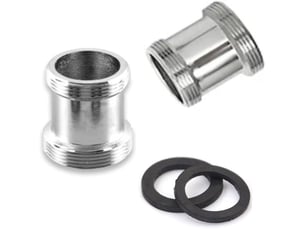 Lot de 2 adaptateurs de robinet en laiton, filetage mâle npt 22 mm, aérateur (m22 – m22)