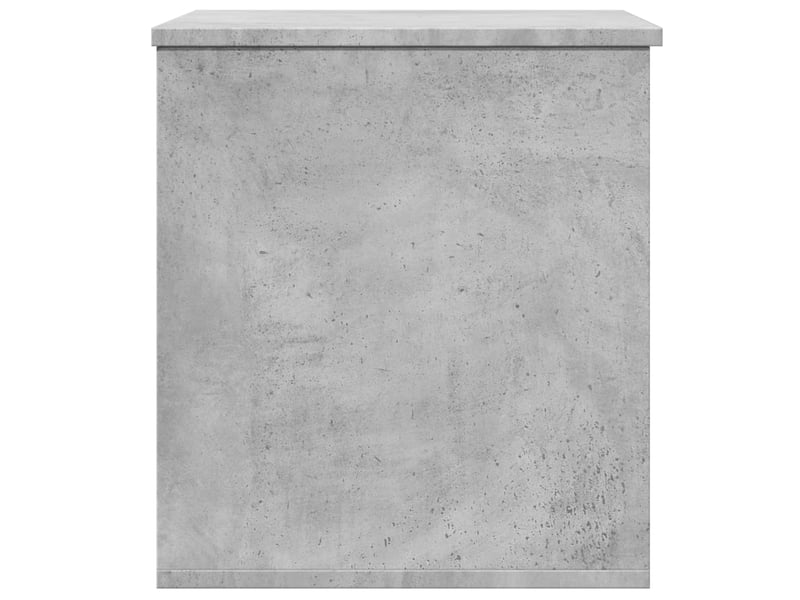  Boîte de rangement, coffre de rangement gris béton 60x42x46 cm bois d'ingénierie  - Conforama E