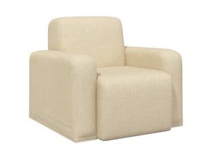 Fauteuil fixe VIDAXL  Tissu beige