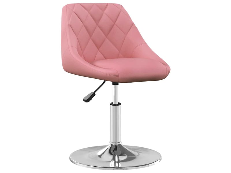  Lot de 2 chaises pivotantes à manger, chaises de cuisine rose velours cf29908  - Conforama C