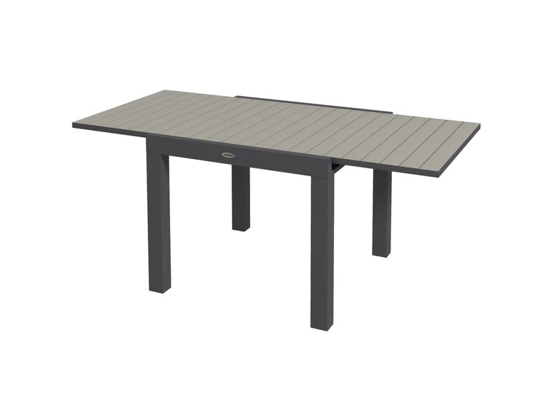  Table de jardin d'extérieur, résistante aux intempéries, 162 x 80 x 75 cm, grise  - Conforama B