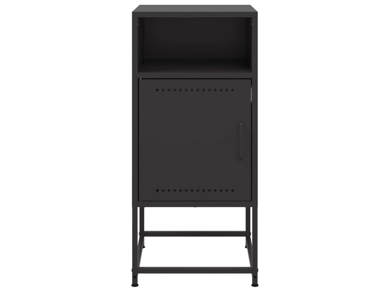  Table de chevet - cabinet de chevet - table de nuit noir 36x39x78 cm acier  - Conforama E
