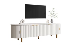 Meuble tv coloris blanc 170 cm   
