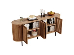 Buffet 4 porte(s) - 160 cm coloris naturel