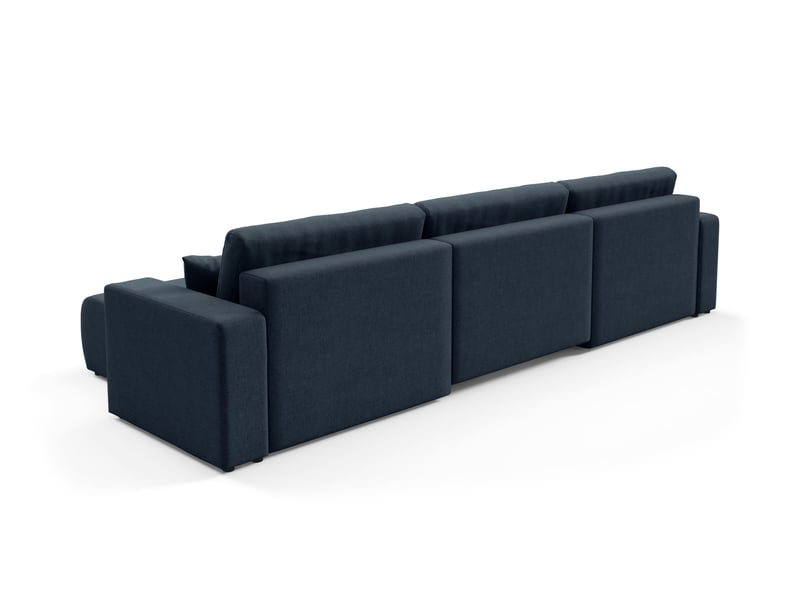  Canapé d'angle convertible molinio u bleu  - Conforama E