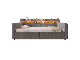 Sommier à lattes découvertes 90x190 cm <strong>BEAUNIV</strong> <strong></strong>  vendu sans matelas,sommier,tête lit