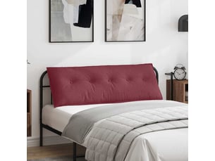 Coussin de dos, coussin de dossier bordeaux 140 x 19 x 50 cm tissu cf54582