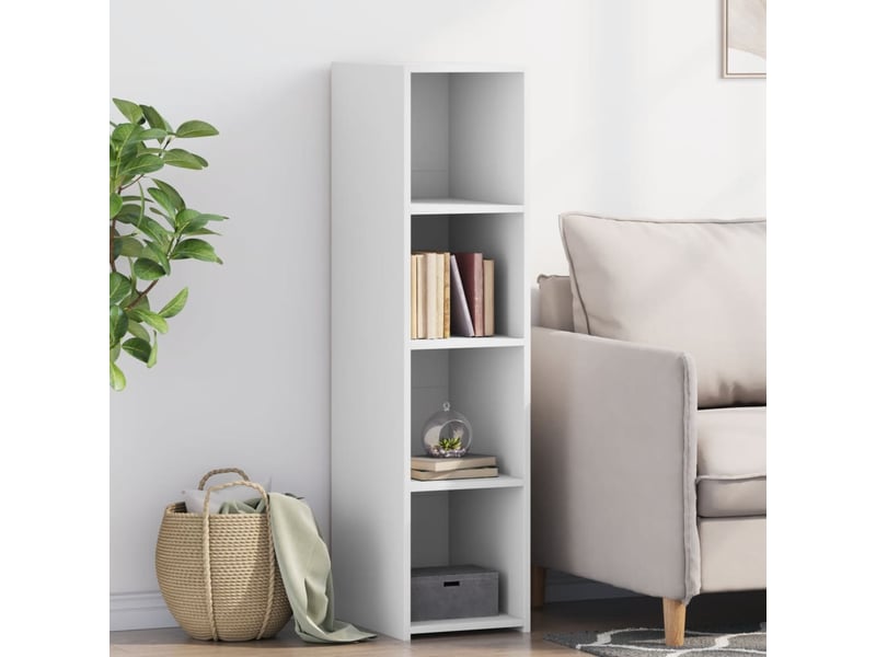 Buffet - bahut - meuble de rangement blanc 30x41x124 cm bois d'ingénierie  - Conforama B