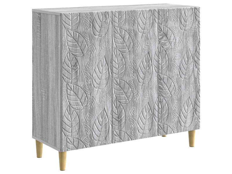  Buffet - bahut - meuble de rangement sonoma gris 89 x 34,5 x 80 cm bois d'ingénierie  - Conforama A