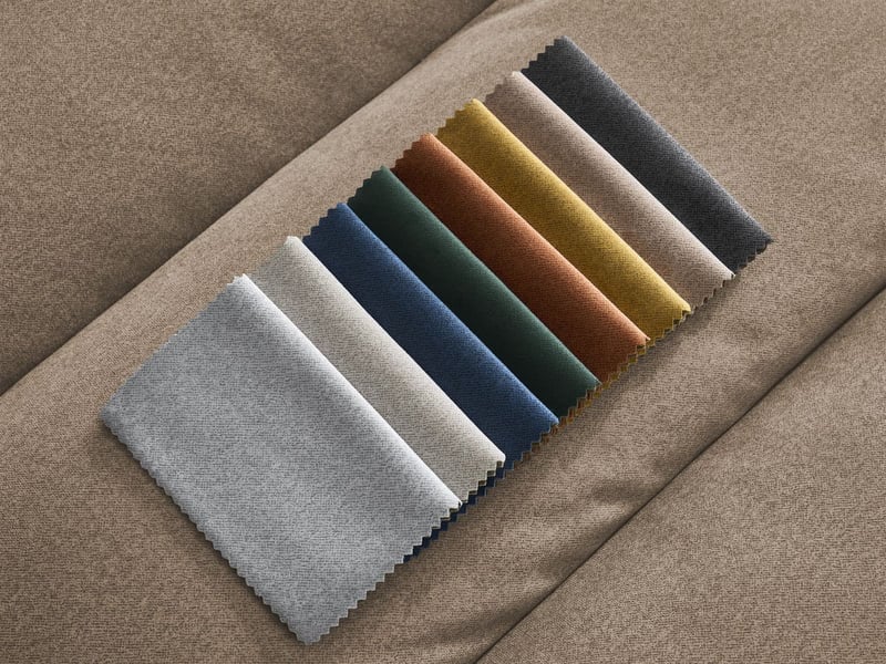  Bobochic canapé droit fixe 3 places sierra velours taupe SIERRA - Conforama C