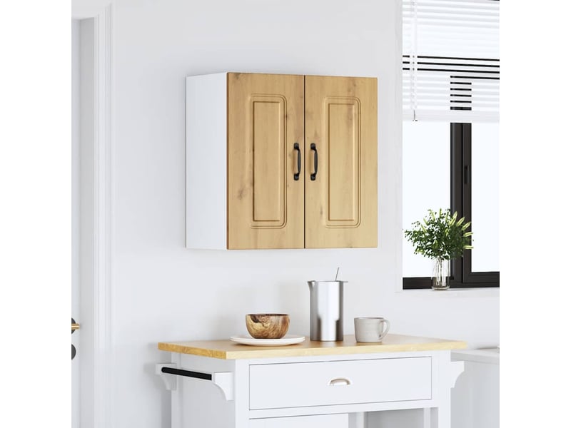  Armoire murale cuisine kalmar chêne artisanal bois d'ingénierie shl2751  - Conforama C