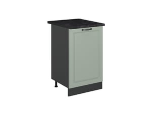 Vicco meuble bas de cuisine, mint campagneanthracite, 50cm plan de travail anthracite