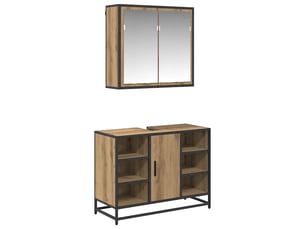 Ensemble de mobilier de salle de bain 2 pc chêne artisanal cf64050