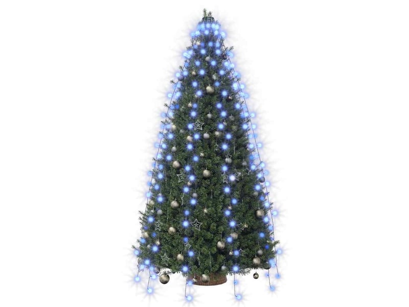  Guirlande lumineuse d'arbre de noël 250 led bleu 250 cm  - Conforama D
